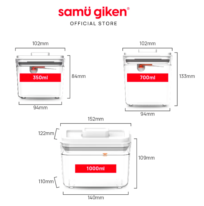 Samu Giken Air Tight Container UV Milk Powder Dispenser 奶粉罐